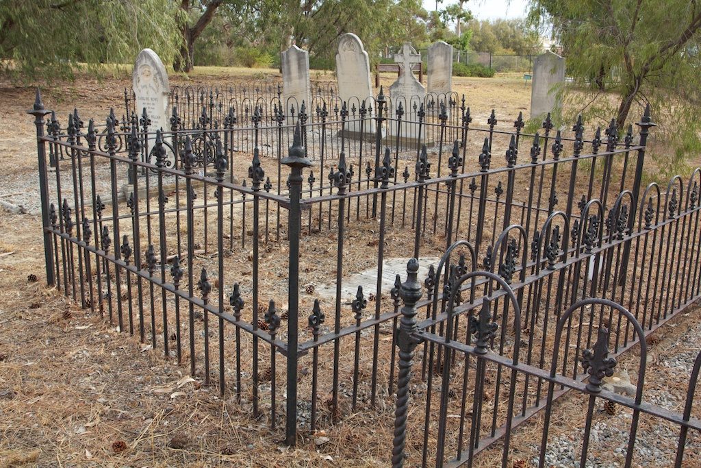 The family plot in the East Perth Cemetery.